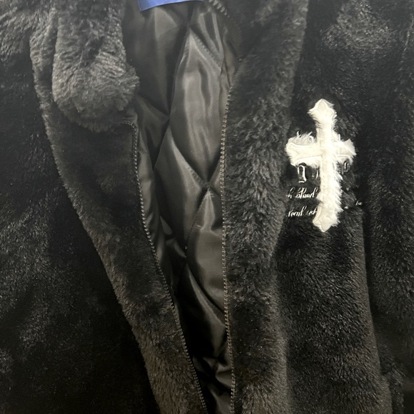 Men’s Angelic Motion graphic puffer jacket - Picture 2 of 2